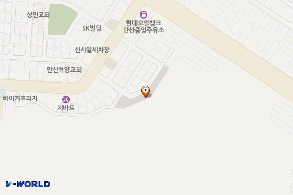 와동54호무료주차장 위치 지도 — 경기도 안산시 단원구 와동 608