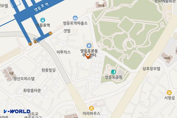 영등포본동제1(공영주차장) 위치 지도 — 서울특별시 영등포구 영신로 10길 15