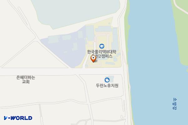 한국폴리텍대학 춘천2캠퍼스 위치 지도 — 강원특별자치도 춘천시 우두상리길 68