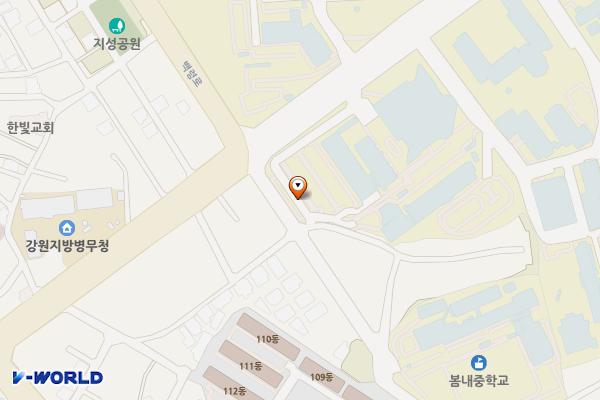강원대학교 서암관 위치 지도 — 강원특별자치도 춘천시 강원대학길 1 서암관