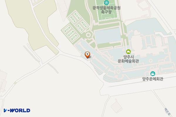 광적생활체육공원 (양주문화예술회관) 위치 지도 — 경기도 양주시 광적면 부흥로 618번길 303