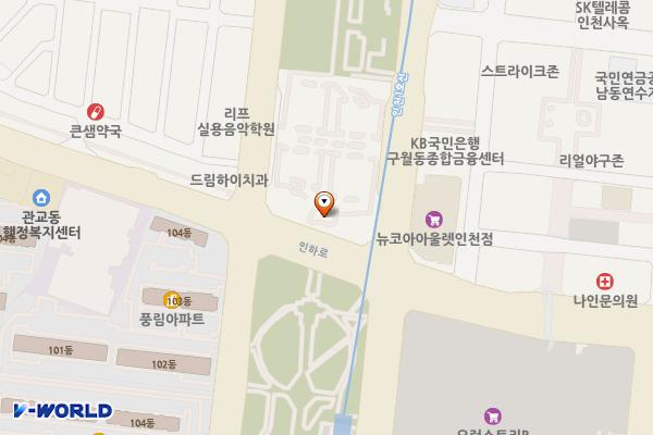 문화예술회관공영주차장 위치 지도 — 인천광역시 남동구 예술로 149