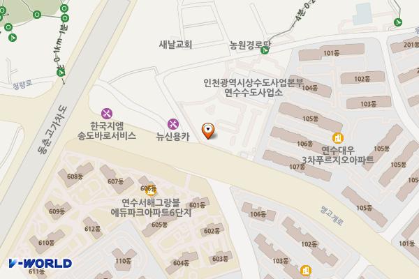 여성의광장 위치 지도 — 인천광역시 연수구 앵고개로 183