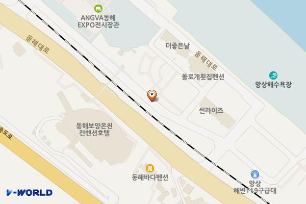 망상해수욕장 2주차장 위치 지도 — 강원특별자치도 동해시 망상동 393-14