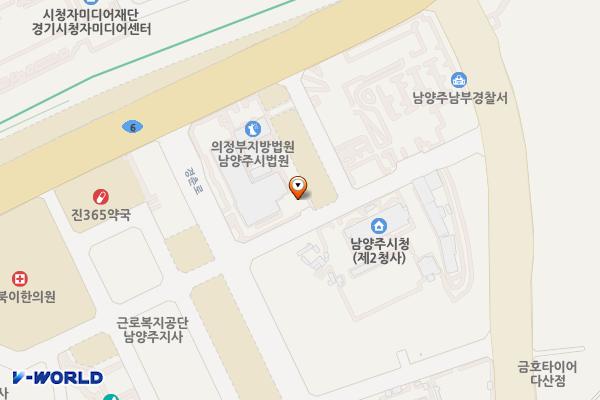 구리남양주 교육지원청 위치 지도 — 경기도 남양주시 경춘로 520