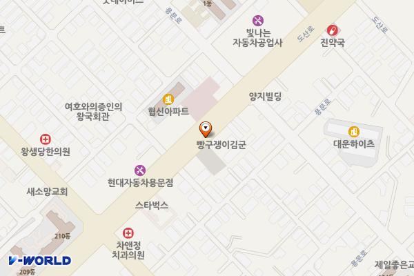 용문동 제2공영주차장 위치 지도 — 대전광역시 서구 용문동 263-9