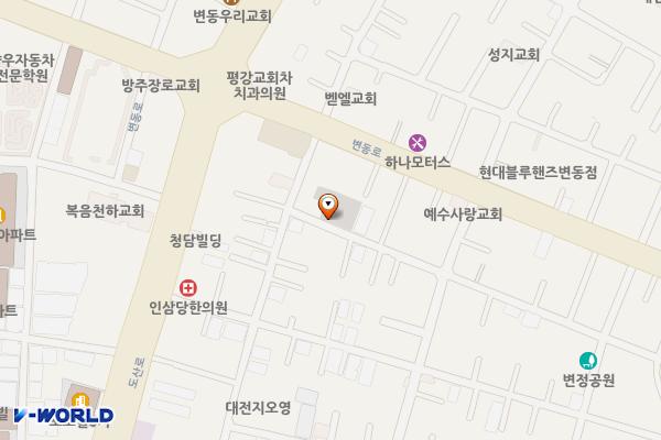 변동 제1공영주차장 위치 지도 — 대전광역시 서구 변동 47-32