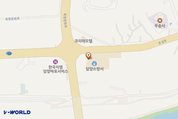 담양소방서 위치 지도 — 전남광주통합특별시 담양군 담양읍 추성로 1232
