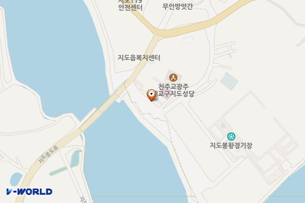 지도읍 노인복지센터 위치 지도 — 전남광주통합특별시 신안군 지도읍 읍내리 351