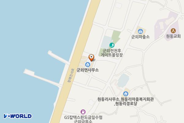 군외면사무소 위치 지도 — 전남광주통합특별시 완도군 군외면 청해진서로 2148