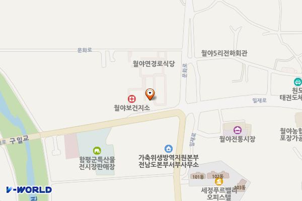 월야 달맞이문화센터 위치 지도 — 전남광주통합특별시 함평군 월야면 월야리 758-15