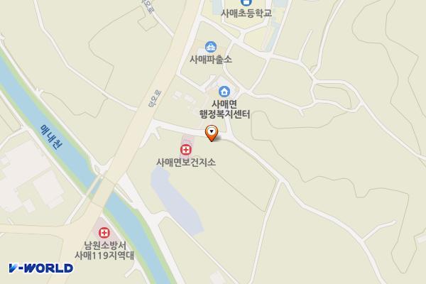 사매면보건지소 위치 지도 — 전북특별자치도 남원시 사매면 오신1길 8