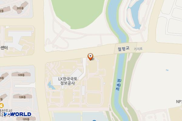 한국국토정보공사 본사 위치 지도 — 전북특별자치도 전주시 덕진구 기지로 120