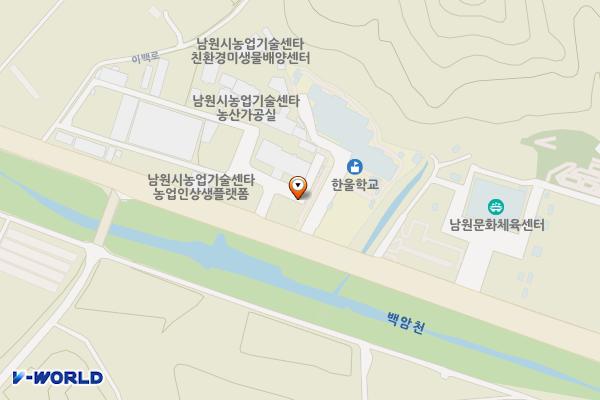 남원시 농업기술센터 위치 지도 — 전북특별자치도 남원시 이백면 이백로 309
