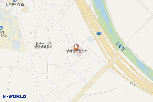 상리면 보건지소 주차장 위치 지도 — 경상남도 고성군 상리면 척번정리 804
