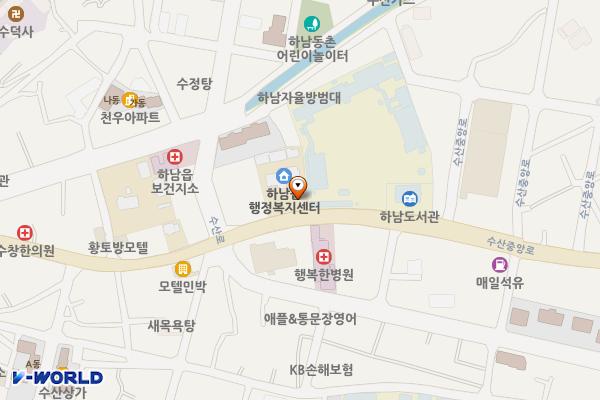 하남읍행정복지센터 위치 지도 — 경상남도 밀양시 하남읍 수산리 469-13