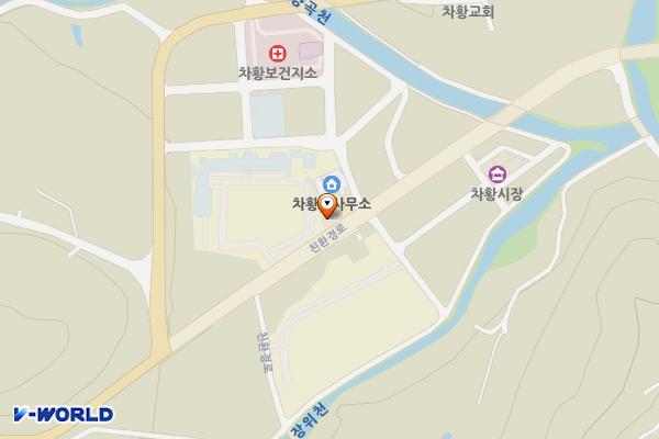 차황면사무소주차장 위치 지도 — 경상남도 산청군 차황면 장위리 18-3
