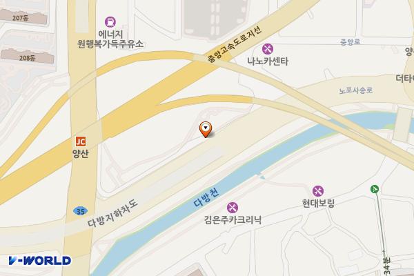 양산시 만남의광장 위치 지도 — 경상남도 양산시 다방동 572-1