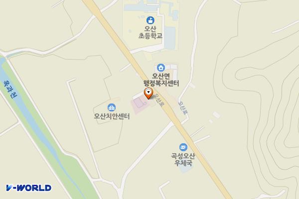 옥과농협하나로마트 오산점 주차장 위치 지도 — 전라남도 곡성군 오산면 오산로 601