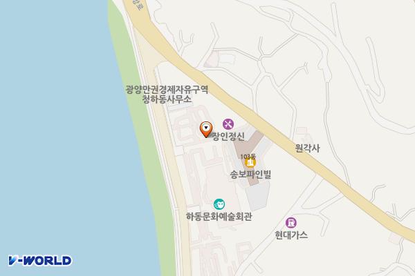 하동문화예술회관 위치 지도 — 경상남도 하동군 하동읍 읍내리 962-2