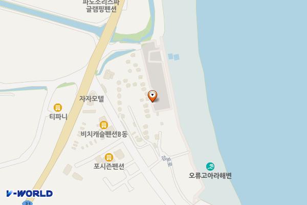 오류고아라해변 주차장 위치 지도 — 경상북도 경주시 감포읍 동해안로 2468-7