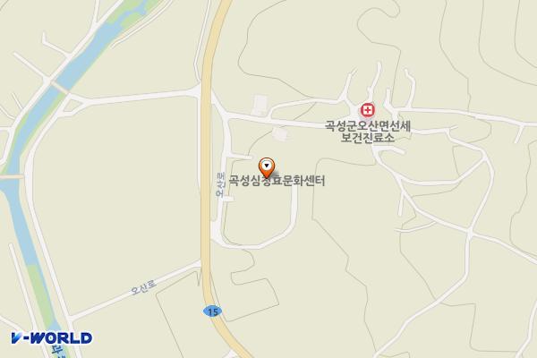 심청효문화센터주차장 위치 지도 — 전라남도 곡성군 오산면 오산로 254-4