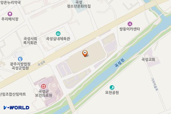 곡성기차마을전통시장주차장 위치 지도 — 전라남도 곡성군 곡성읍 곡성로 856