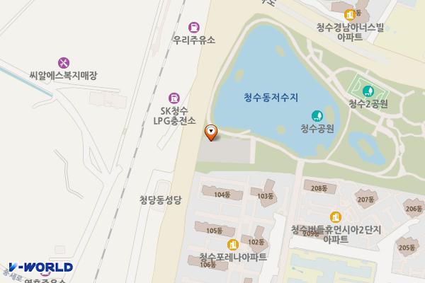 청수공원 주차장 위치 지도 — 충청남도 천안시 동남구 청수동 270