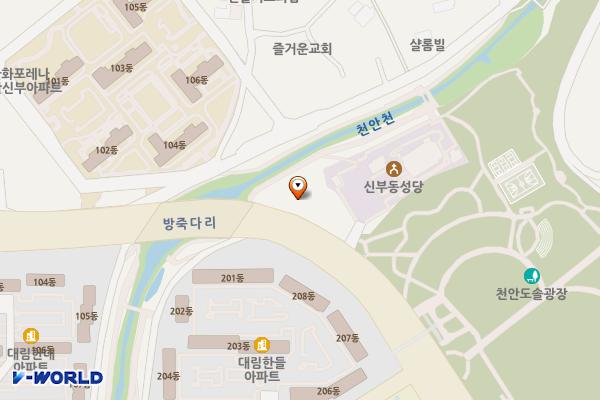 도솔공원 위치 지도 — 충청남도 천안시 동남구 신부동 132-8