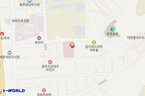 흥덕보건소 별관 위치 지도 — 충청북도 청주시 상당구 수동 138-8