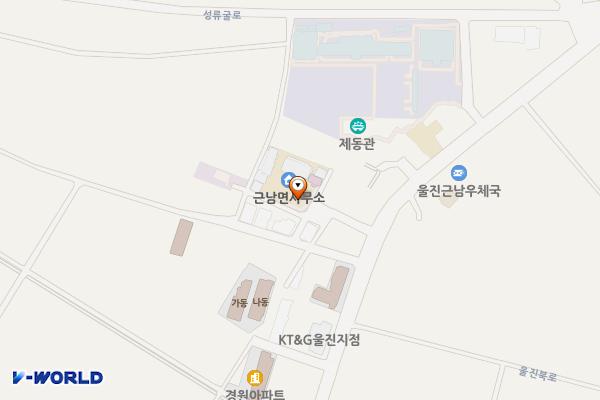 근남면사무소 위치 지도 — 경상북도 울진군 근남면 노음리 331-1