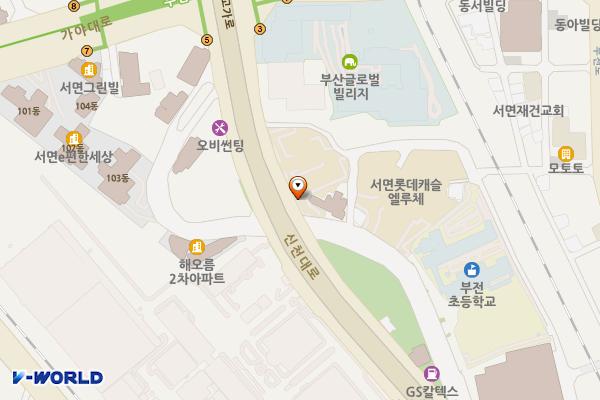 부산도시공사 위치 지도 — 부산광역시 부산진구 신천대로 156