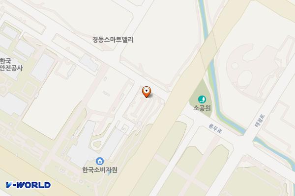 한국소비자원 위치 지도 — 충청북도 음성군 맹동면 두성리 1409