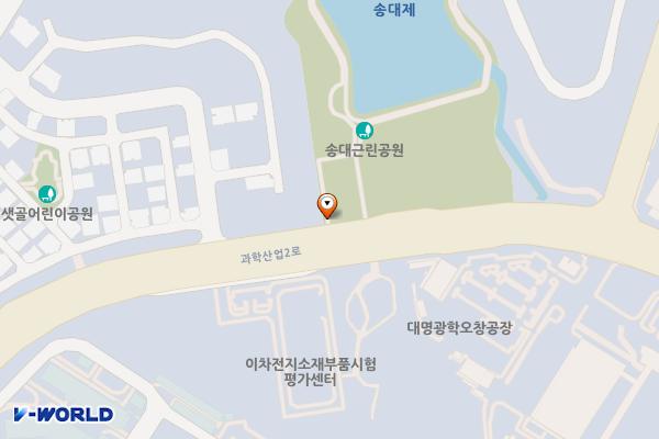 송대공원 위치 지도 — 충청북도 청주시 청원구 오창읍 주성리 312