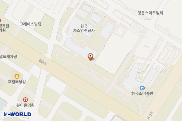 한국가스안전공사 (본사) 위치 지도 — 충청북도 음성군 맹동면 두성리 1347