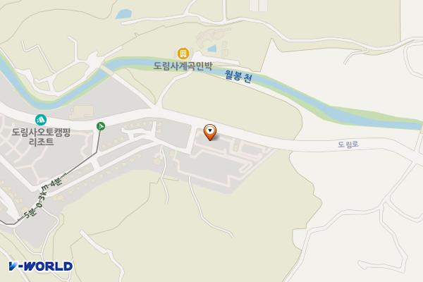 도림사국민관광단지제3주차장 위치 지도 — 전라남도 곡성군 곡성읍 구원리 520-3