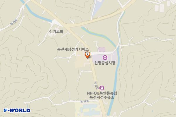 녹전면행정복지센터 위치 지도 — 경상북도 안동시 녹전면 신평리 716