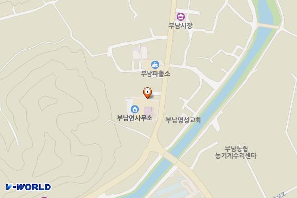 부남면사무소 위치 지도 — 경상북도 청송군 부남면 대전리 638-2