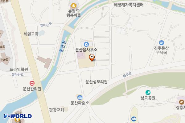 문산읍 사무소 위치 지도 — 경상남도 진주시 문산읍 삼곡리 1265-1