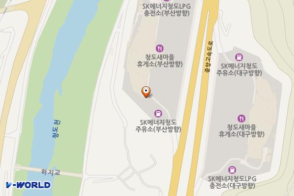 청도새마을(부산) 휴게소 위치 지도 — 경상북도 청도군 청도읍 하지길 59-49