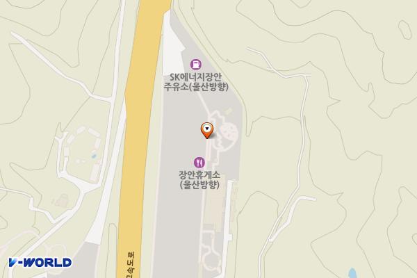 장안(울산) 휴게소 위치 지도 — 부산광역시 기장군 장안읍 동해고속도로 26