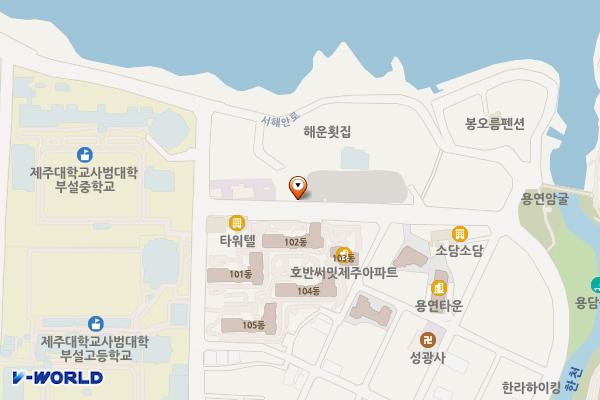 용두암 공영주차장 위치 지도 — 제주특별자치도 제주시 용두암길15