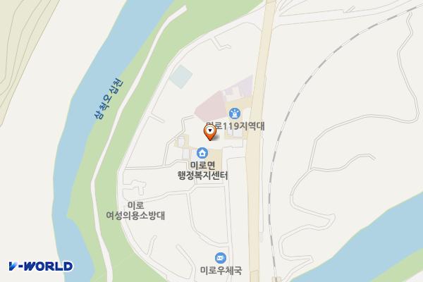 미로면행정복지센터 위치 지도 — 강원특별자치도 삼척시 미로면 적병길 8  