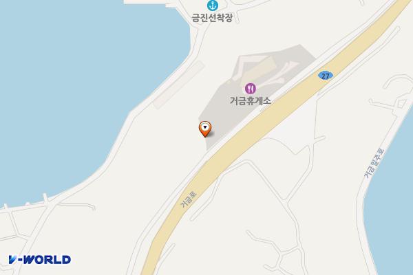 금산면 거금휴게소 주차장(상행) 위치 지도 — 전남광주통합특별시 고흥군 금산면 신촌리 314