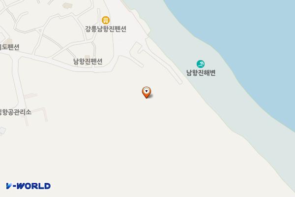 제2정문 주차장 위치 지도 — 강원특별자치도 강릉시 남항진동 산 7-7