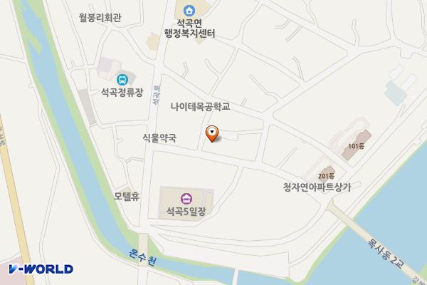 하나로마트 위치 지도 — 전라남도 곡성군 석곡면 강변로 7