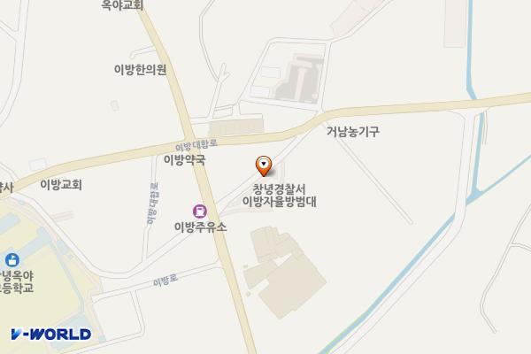 옥야공용주차장 위치 지도 — 경상남도 창녕군 이방면 거남리 436-1