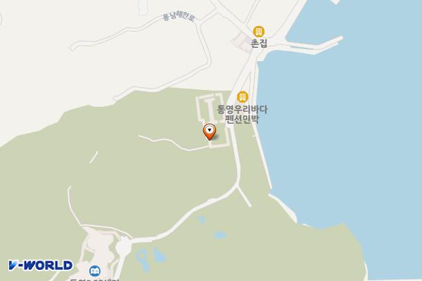 통영RCE세자트라숲 위치 지도 — 경상남도 통영시 용남면 화삼리 202