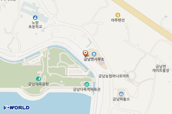 금남면 복합커뮤니티센터 위치 지도 — 경상남도 하동군 금남면 송문리 824-1
