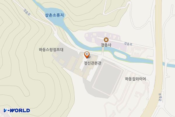 청소년수련원 위치 지도 — 경상남도 하동군 중평리 763